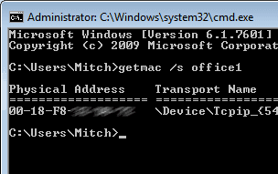 windows software for listing ip address, mac address and hostname for network